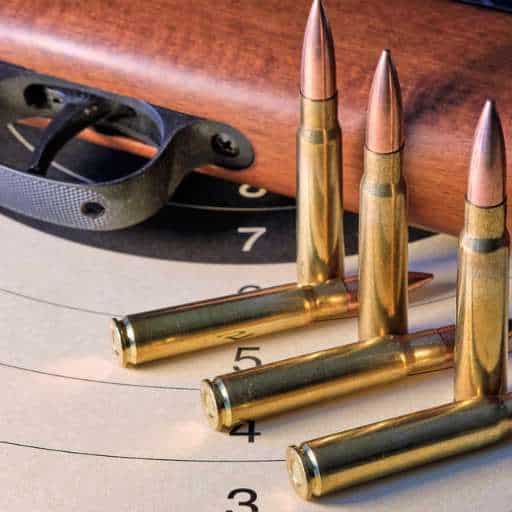 High-quality rifle bullets with brass casings for accurate shooting. Ideal for hunting, target pract.